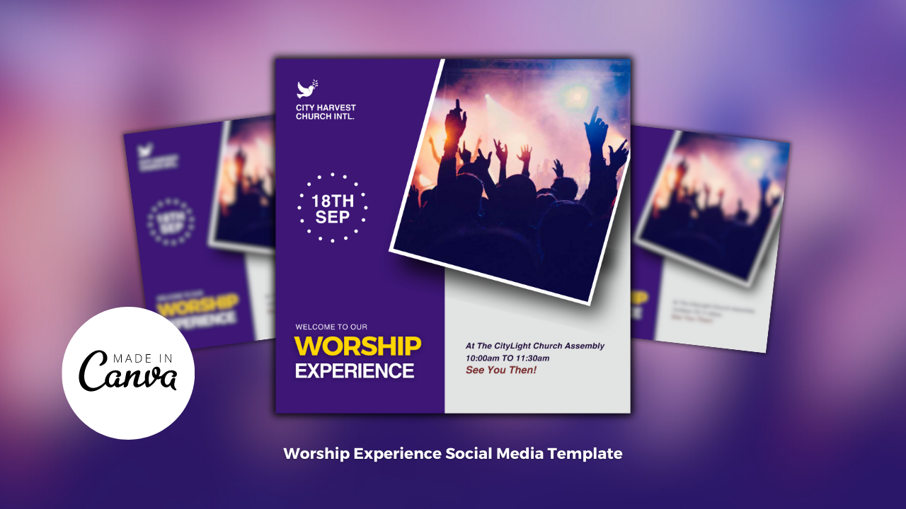 Worship Experience Church Flyer Template