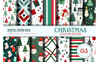 Christmas seamless pattern 03. Digital Paper.