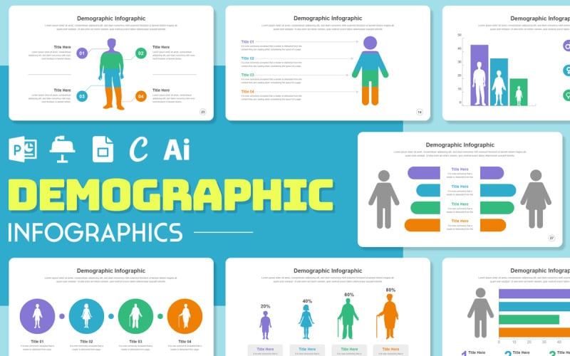 Demographic infographic Design Template Infographic Element
