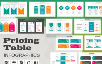 Modern Pricing Table Infographic Templates