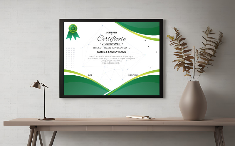 New Stylish Certificate Design Certificate Template