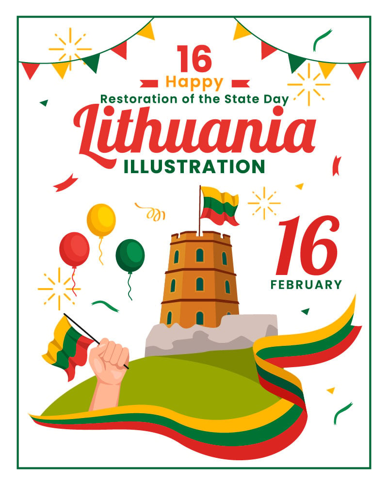 Template #372907 Lithuania Flag Webdesign Template - Logo template Preview