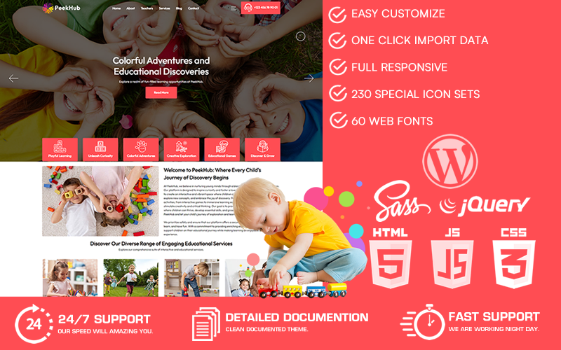 Template #372949 Education Kids Webdesign Template - Logo template Preview