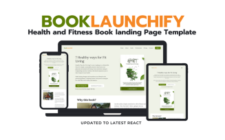 BookLaunchify - Health and Fitness Book Landing React Template