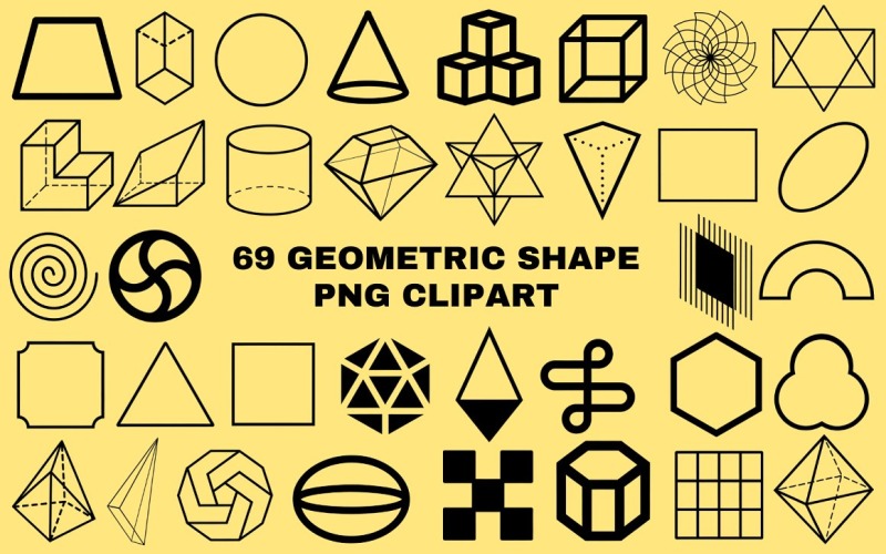 69 Geometric Shape PNG Clipart Background