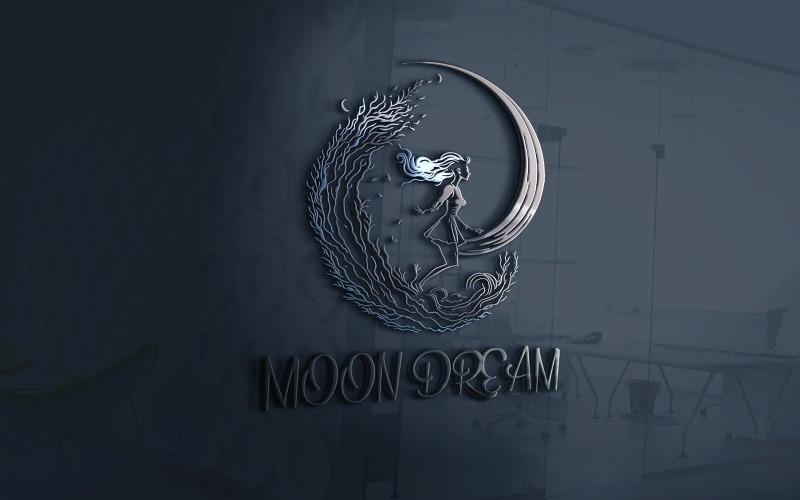 Moon Dream Logo Vector File Logo Template