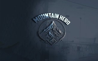 Mountain Hero Logo Vector File