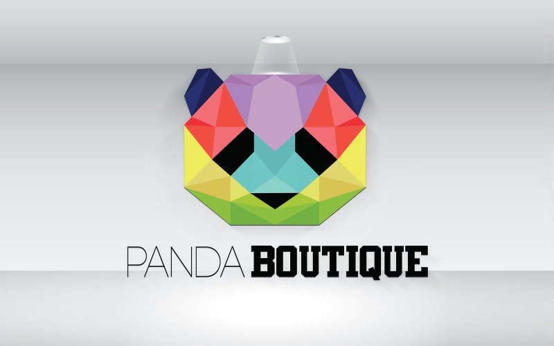 Panda Boutique Logo Vector File Logo Template