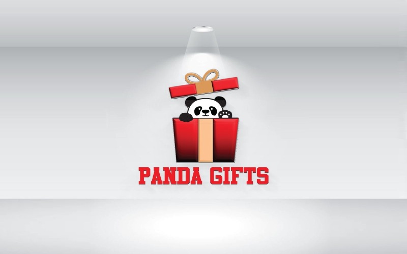 Panda Gifts Logo Vector File Logo Template