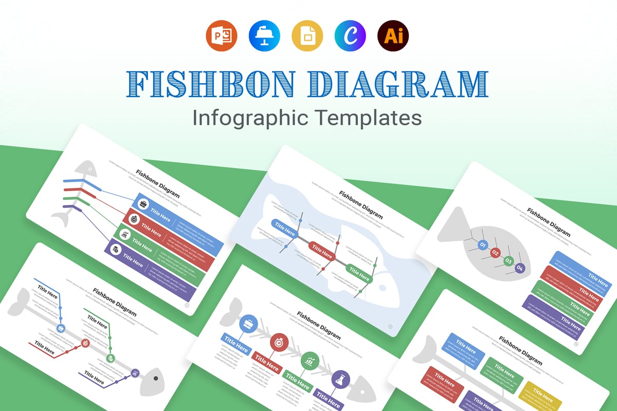 Kit Graphique #373019 Fishbone Infographiques Divers Modles Web - Logo template Preview