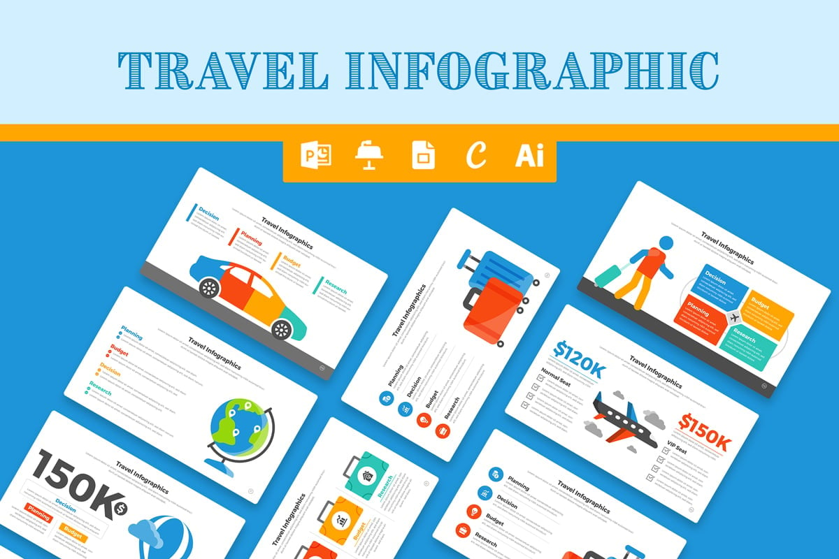 Kit Graphique #373022 Travel Infographic Divers Modles Web - Logo template Preview
