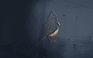 Bird Pixel Logo Vector File