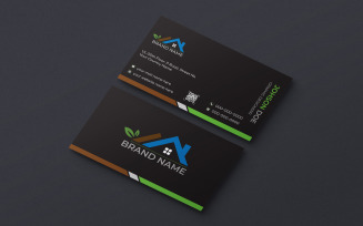 Creative business card template design with a modern and corporate look