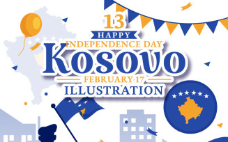 13 Kosovo Independence Day Illustration