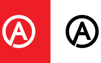 Letter oa, ao abstract company or brand Logo Design