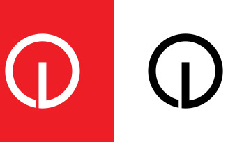 Letter oi, io abstract company or brand Logo Design