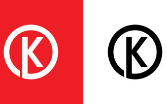 Letter ok, ko abstract company or brand Logo Design
