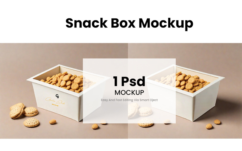 Snack Box Mockup 02 Preview Product Mockup