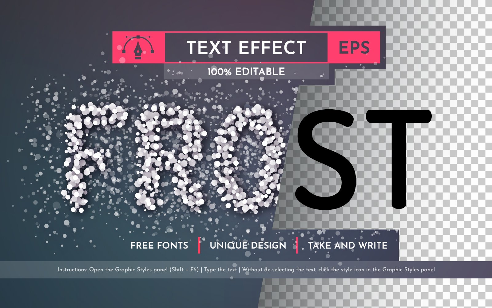 Template #373113 Effect Font Webdesign Template - Logo template Preview