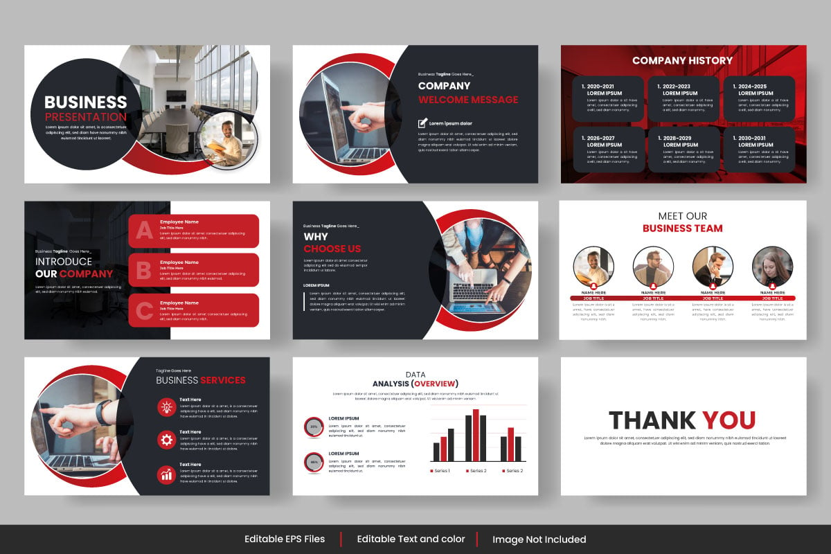 Template #373144 Presentation Presentation Webdesign Template - Logo template Preview