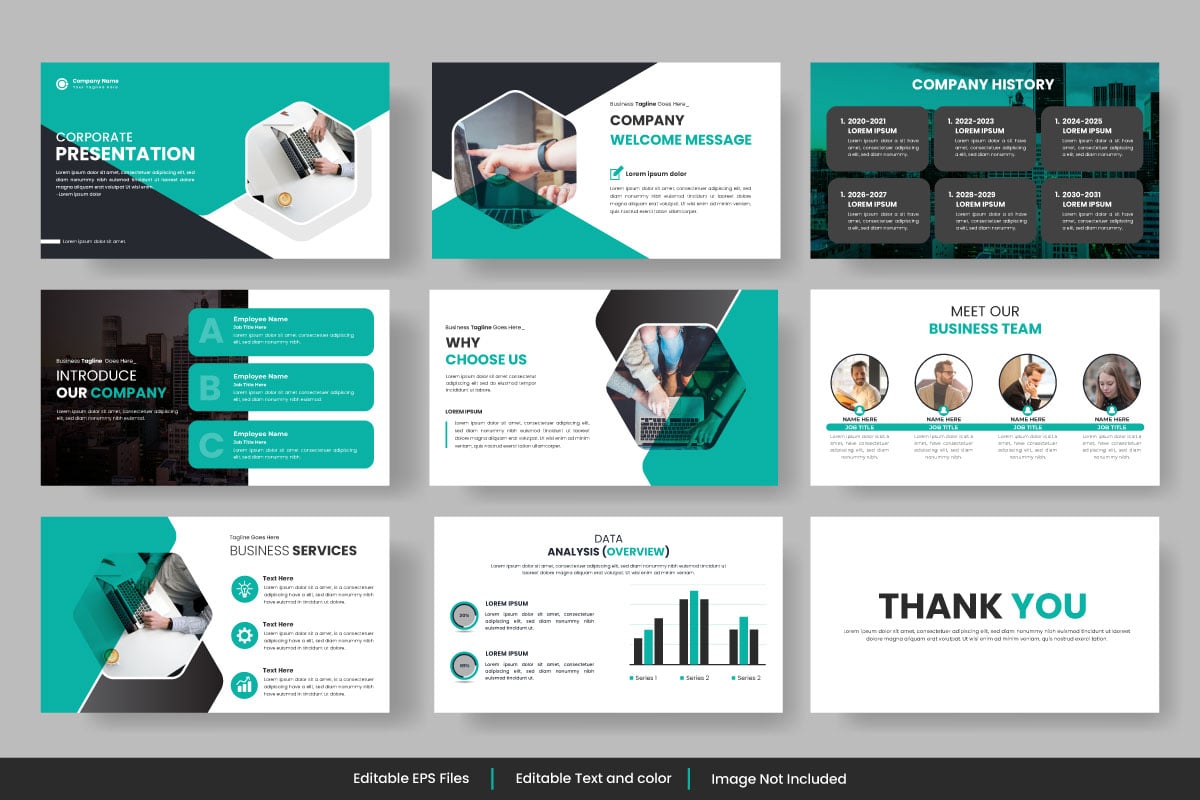 Template #373148 Presentation Presentation Webdesign Template - Logo template Preview