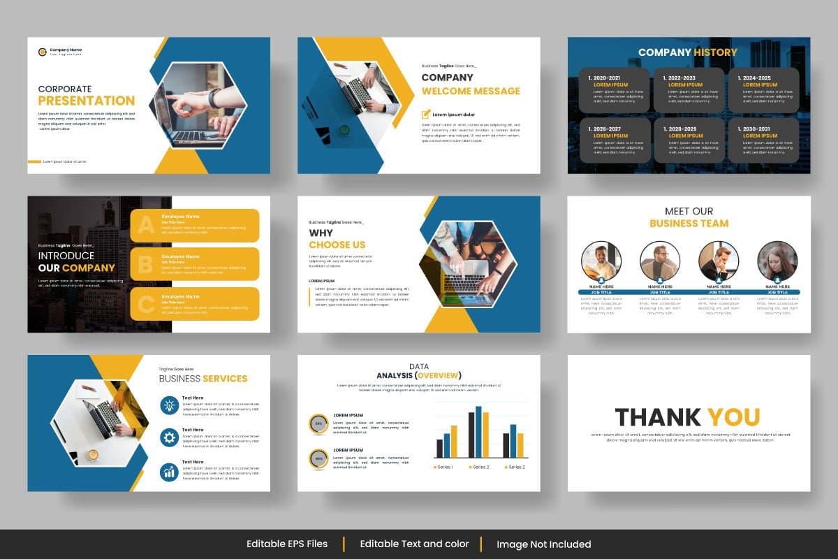 Template #373149 Presentation Presentation Webdesign Template - Logo template Preview