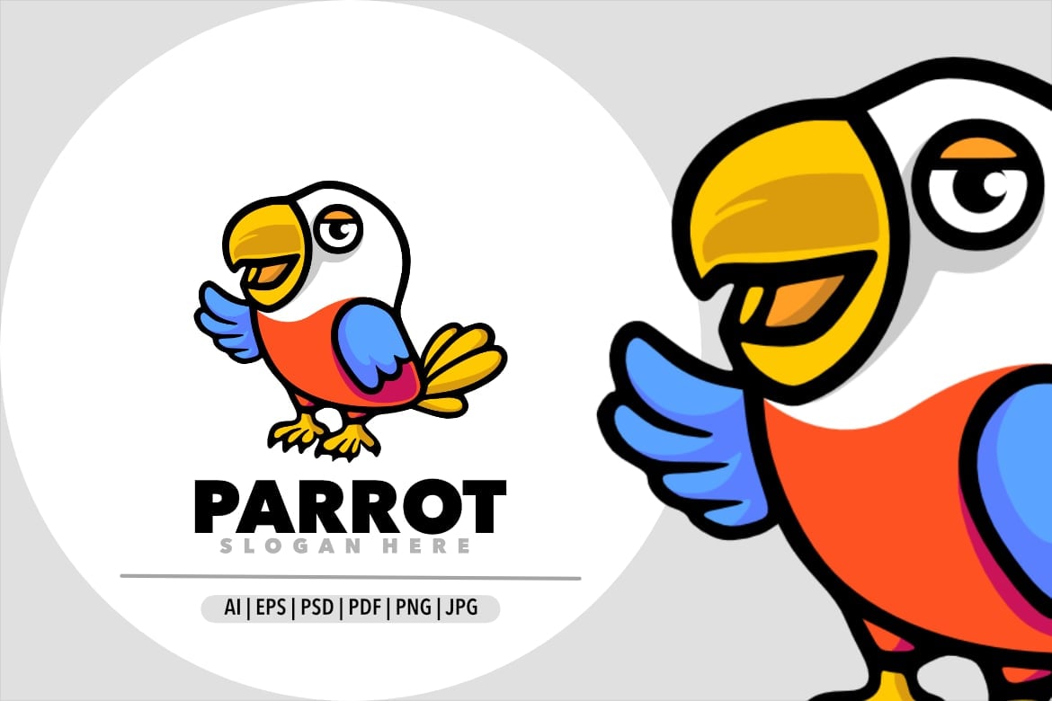 Kit Graphique #373156 Macaw Joyful Web Design - Logo template Preview