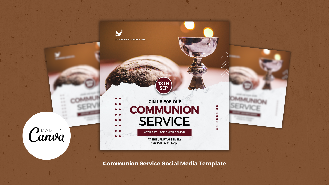 Template #373168 Communion Church Webdesign Template - Logo template Preview