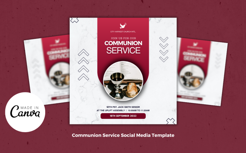 Communion Service Church Design Social Media