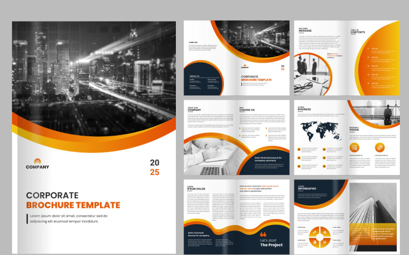 Creative corporate business brochure template, A4 Brochure Template Magazine Template
