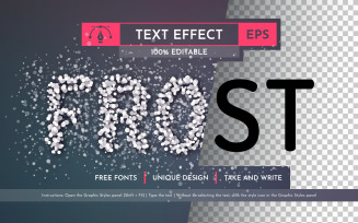 Frost Spray - Editable Text Effect, Font Style
