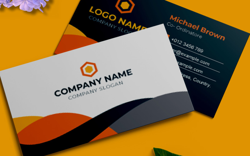 Stylish Corporate Business Card Corporate Identity