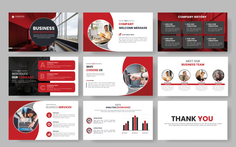 Vector corporate business presentation and business portfolio idea Illustration