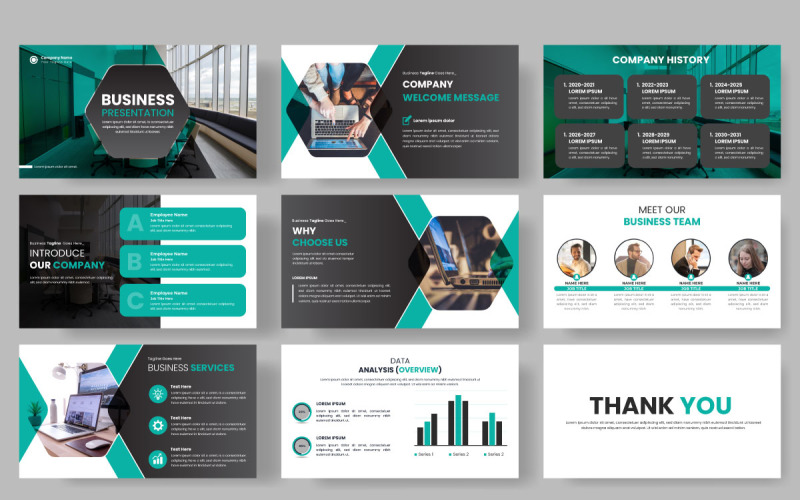 Vector corporate business presentation and business portfolio, profile design, project report Illustration