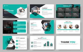 Vector corporate business presentation and business portfolio, profile design style