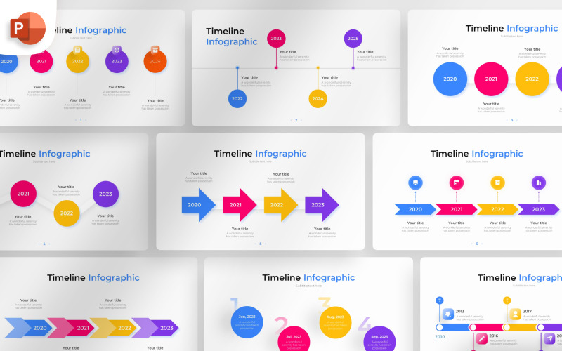 Year Timeline PowerPoint Infographic Template PowerPoint Template