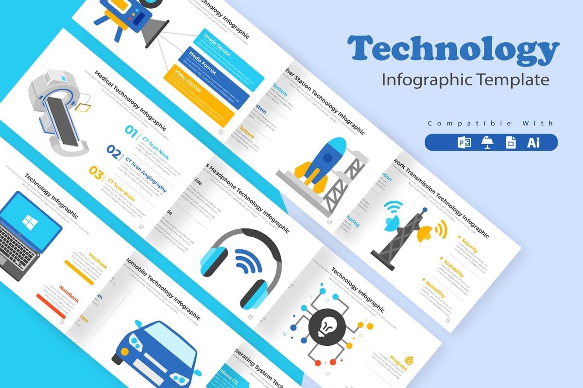 Kit Graphique #373245 Technologie Infographique Divers Modles Web - Logo template Preview
