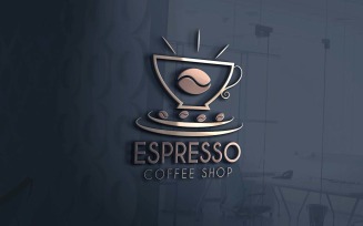 Cafe Logo Template, ESPRESSO logo template