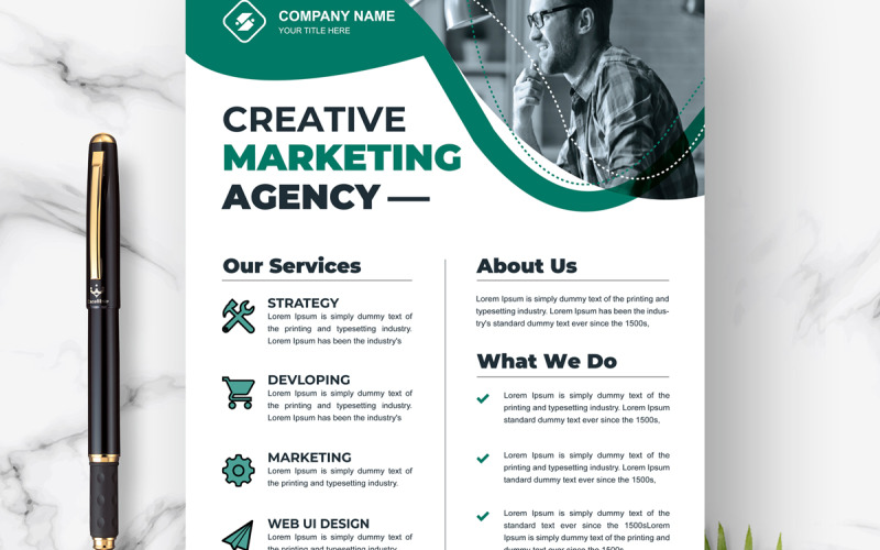 Creative Design Agency Flyers Corporate Identity