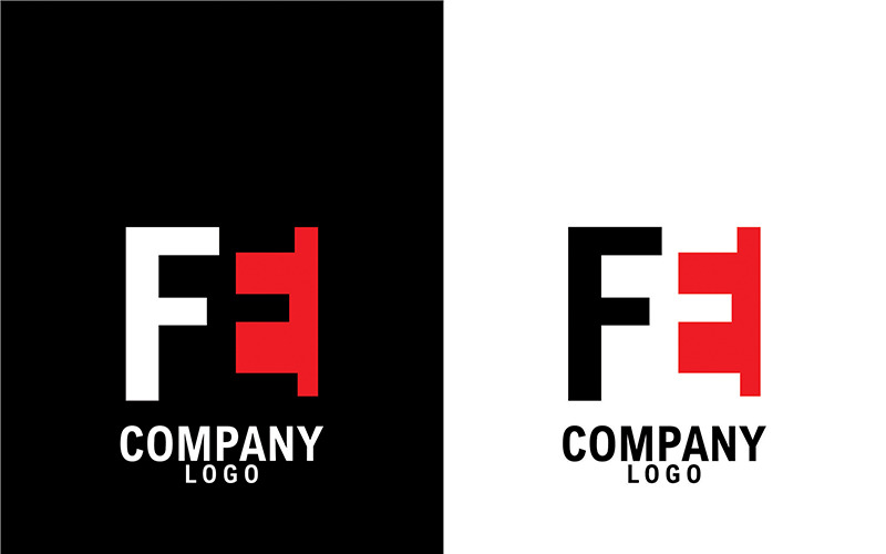 Letter fe, ef abstract company or brand Logo Design Logo Template