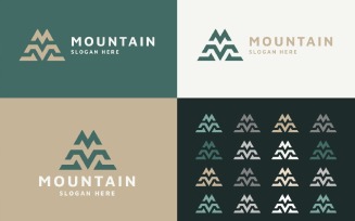 Letter M - Mountain Logo Template