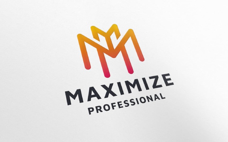 Maximize Letter M and M Pro Logo Logo Template