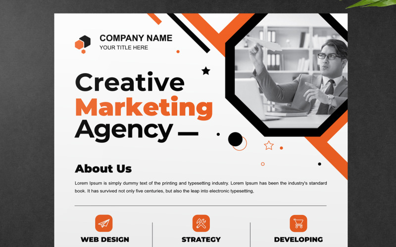 Modern Creative Business Agency Flyer Corporate Identity