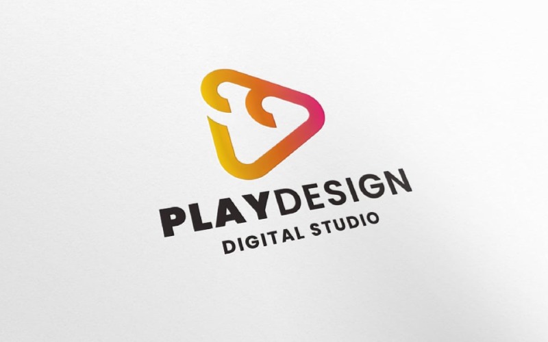Play Design Digital Agency Pro Logo Logo Template