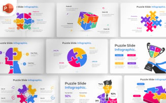 Puzzle PowerPoint Infographic Template