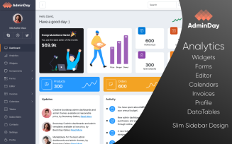 AdminDay - Bootstrap Admin Template