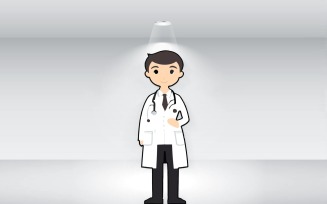 Flat Doctor Illustration Vector File