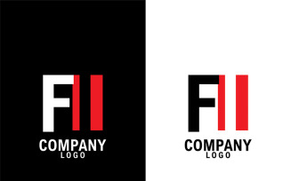 Letter fi, if abstract company or brand Logo Design