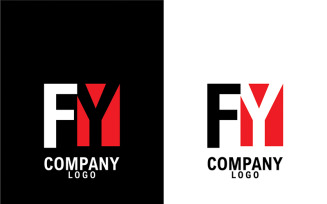 Letter fy, yf abstract company or brand Logo Design