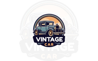 Vector Vintage car logo design